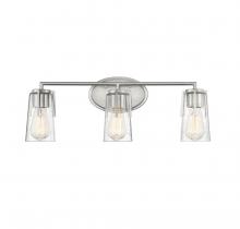 Savoy House Canada 8-7045-3-SN - Sacremento 3-Light Bathroom Vanity Light in Satin Nickel