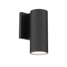 WAC Canada WS-W190208-CS-BK - Cylinder 8" 1-Light LED WALL SCONCE 5CCT