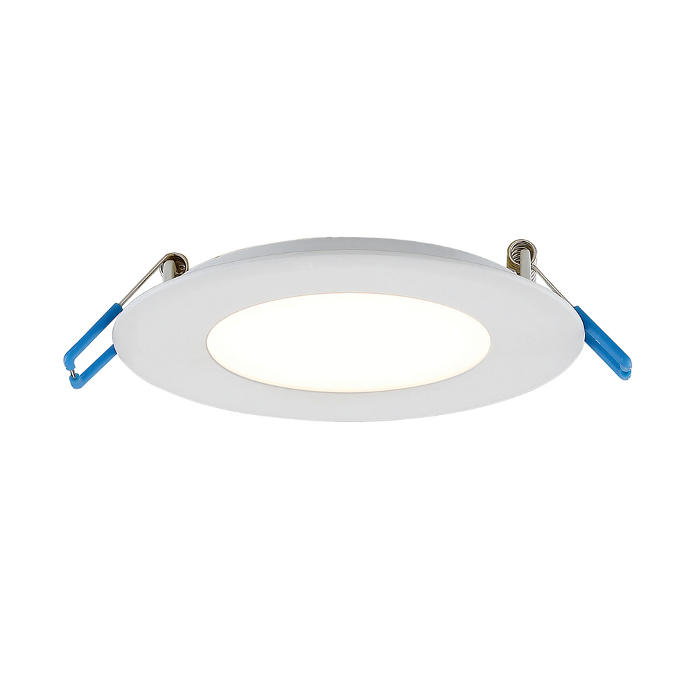 LED SLIM REC,4IN,9W,RND,WHT