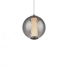 Modern Forms Canada PD-32507-30-SM/BN - Swirly Mini Pendant Light