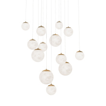 Modern Forms Canada PD-34413S-AB - Pisces Multilight Pendant Light