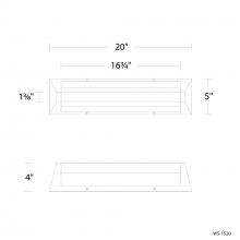 Modern Forms Canada WS-1520-40-BN - Swale Bath Vanity Light