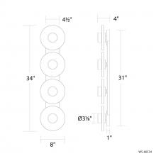 Modern Forms Canada WS-66534-BK - Fresco Bath Vanity Light