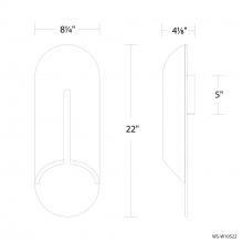 Modern Forms Canada WS-W10522-40-BV/BK - Clog Outdoor Wall Sconce Light