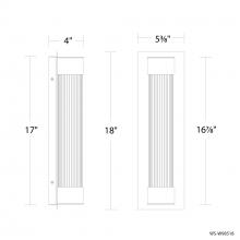 Modern Forms Canada WS-W98518-27-BK - Chyzel Outdoor Wall Sconce Light