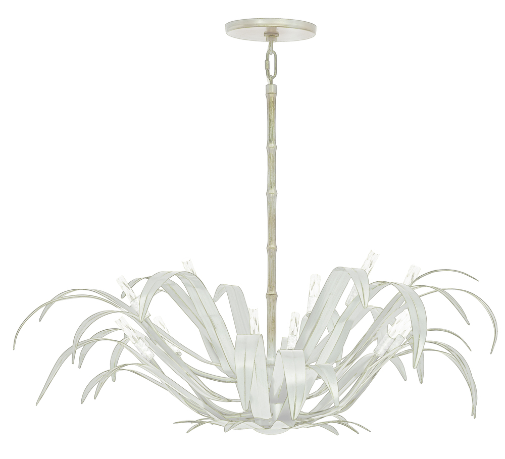 Kagra 12 Light Pendant in Distressed White