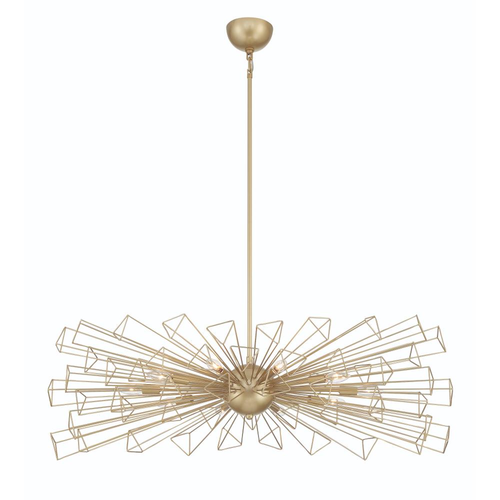 Dendelio 10LT Light Chandelier in Gold