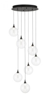 Eurofase 48929-011 - Iissa-Chandelier-7Lt-21In-BK-CL
