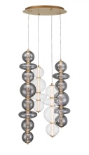Eurofase 48960-014 - Atomo-Chandelier-4Lt-50In-GD-Mx