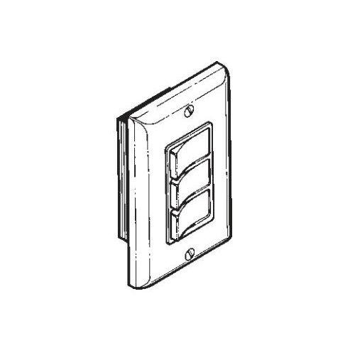 3-Function Control, Polished Chrome, White Controls, 15 amp. 120V.