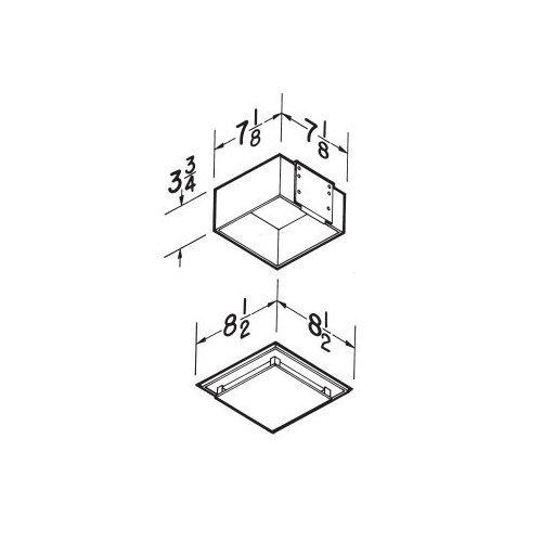 Ceiling/Wall Fan, Duct-Free, White Plastic Grille, 1.0 amp. Charcoal Filter.