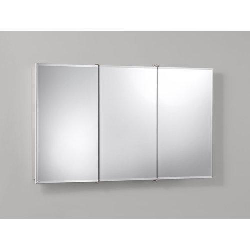Tri-View, Frameless, Beveled, Classic White