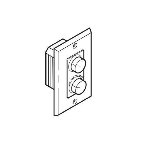 Fan/Light Control, Ivory, 4-speed, Hi-Off-Low Light Control, 300 Watts Incandescent Light, 1.5 amp.,