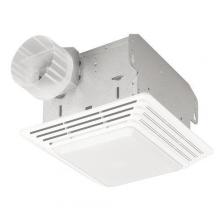 Broan-Nutone 678 - Fan/Light, White Plastic Grille, 50 CFM.