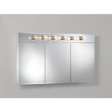 Broan-Nutone 755451 - Tri-View with Six Bulb Light, Frameless, Beveled, Classic White