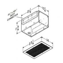 Broan-Nutone L400K - Ventilator;406 CFM Horizontal, 3.3 Sones;399 CFM Vertical, 3.3 Sones. Metal wheels. 120V.