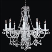 Glow Lighting 550FD8LSP-7C - Crystal Palace Pendant Chandelier