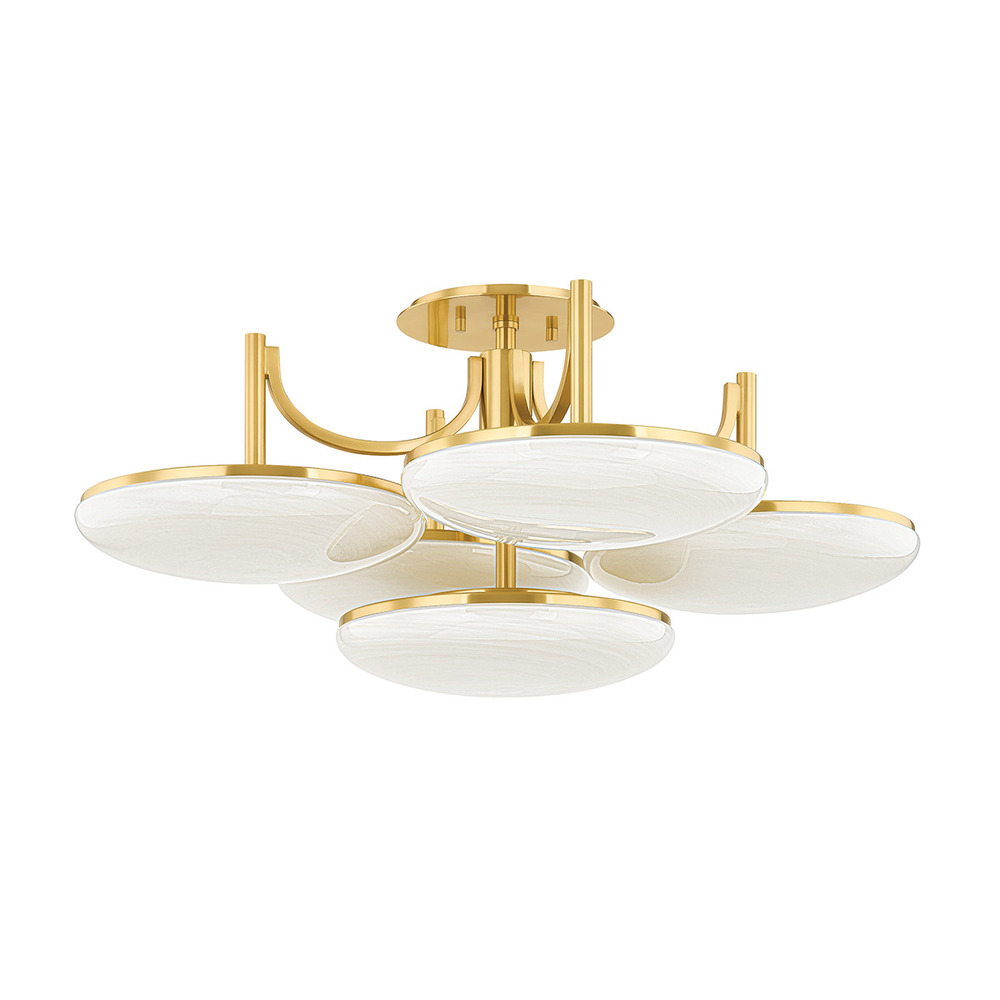 5 LIGHT SEMI FLUSH