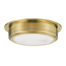 Hudson Valley 8014-AGB - Greenport Flush Mount