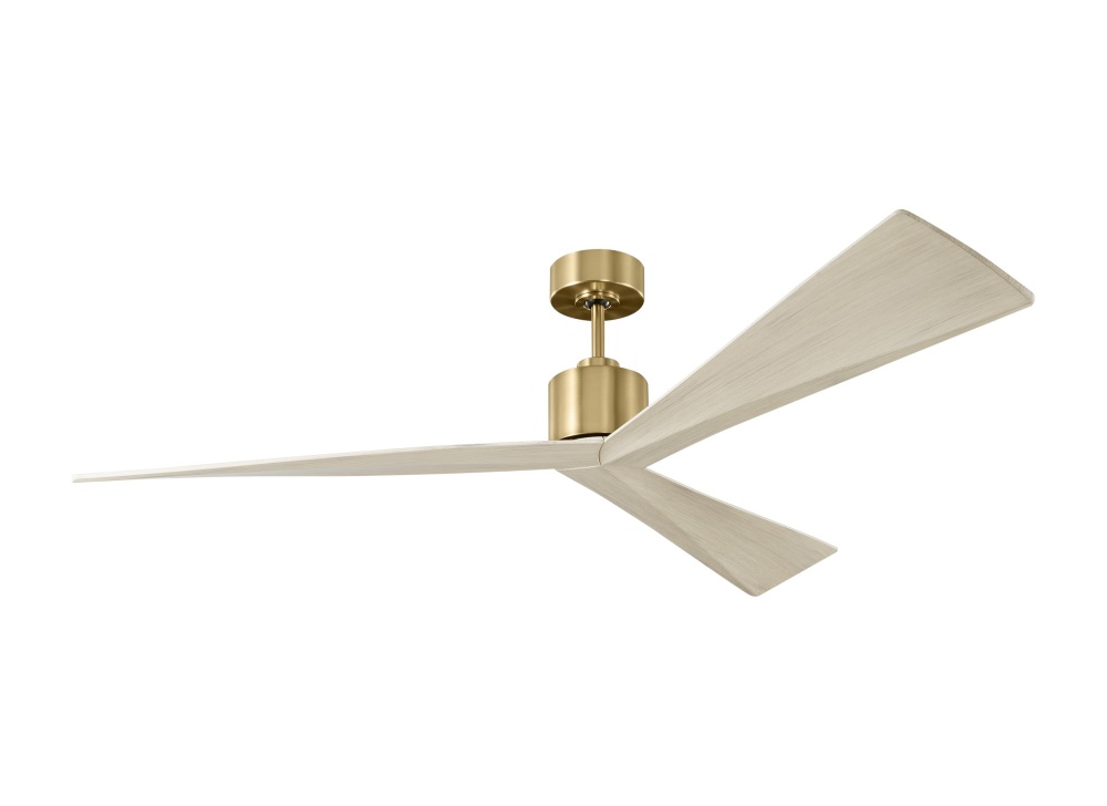 Adler 60 - Burnished Brass w Washed White Oak Blades