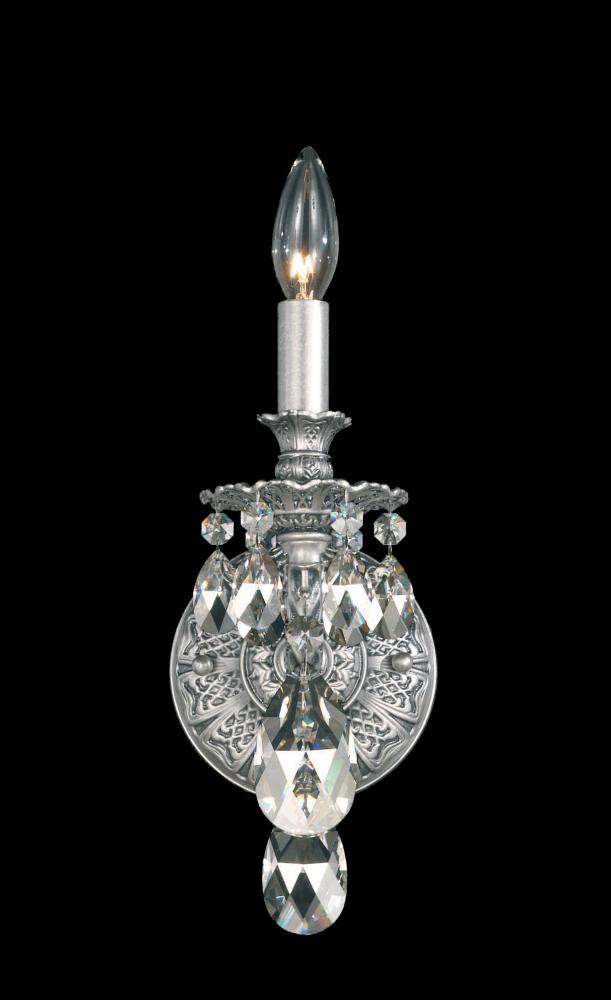 Milano 1 Light 120V Wall Sconce in Etruscan Gold with Heritage Handcut Crystal