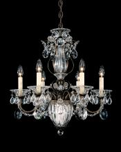 Schonbek 1870 1246-211R - Bagatelle 7 Light 120V Chandelier in Aurelia with Radiance Crystal