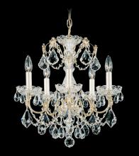 Schonbek 1870 1704-51 - Century 5 Light 120V Chandelier in Black with Heritage Handcut Crystal
