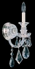 Schonbek 1870 5701CL - Hamilton 1 Light 120V Wall Sconce in Polished Silver with Heritage Handcut Crystal