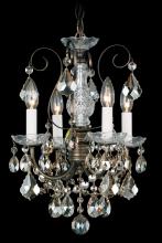 Schonbek 1870 3648-23H - New Orleans 4 Light 120V Chandelier in Etruscan Gold with Clear Heritage Handcut Crystal