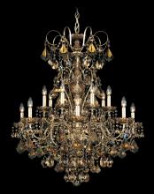 Schonbek 1870 3658-23H - New Orleans 14 Light 120V Chandelier in Etruscan Gold with Clear Heritage Handcut Crystal