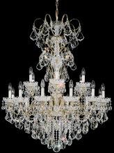 Schonbek 1870 3660-22H - New Orleans 18 Light 120V Chandelier in Heirloom Gold with Clear Heritage Handcut Crystal