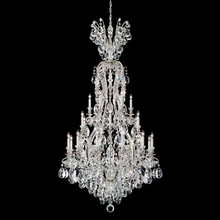 Schonbek 1870 3783-48 - Renaissance 25 Light 120V Chandelier in Antique Silver with Clear Heritage Handcut Crystal