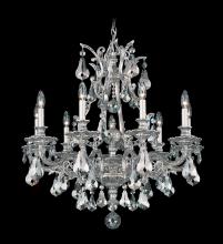 Schonbek 1870 6949-48H - Sophia 9 Light 120V Chandelier in Antique Silver with Clear Heritage Handcut Crystal