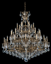 Schonbek 1870 6967-23S - Sophia 35 Light 120V Chandelier in Etruscan Gold with Clear Crystals from Swarovski