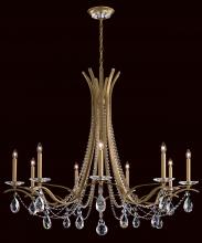 Schonbek 1870 VA8339N-06H - Vesca 9 Light 120V Chandelier in White with Clear Heritage Handcut Crystal