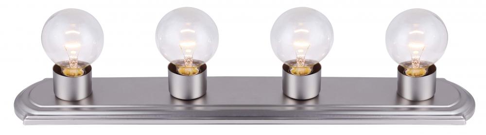 Vanity 4 Light Vanity, Pewter Finish