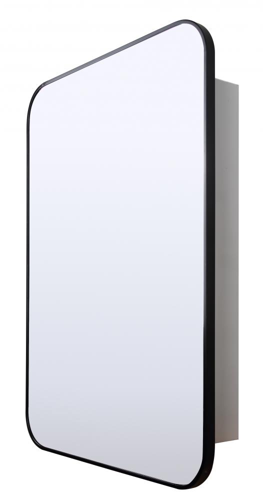 Medicine Cabinet, 22" W x 30" H, Wall Mounted, Mirror + Aluminium Profile Cabinet Body