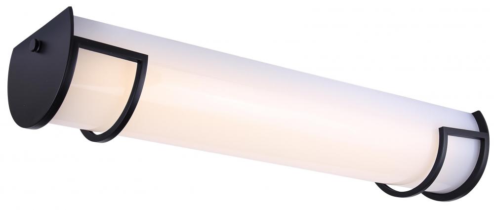 24.75 Inch Black LED Vanity