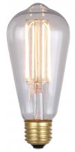 Canarm B-LST64-6 - LED Vintage Bulb, E26 Socket, 6W ST64 Shape, 2200K, 480 Lumen, Dimmable, 15000 Hours