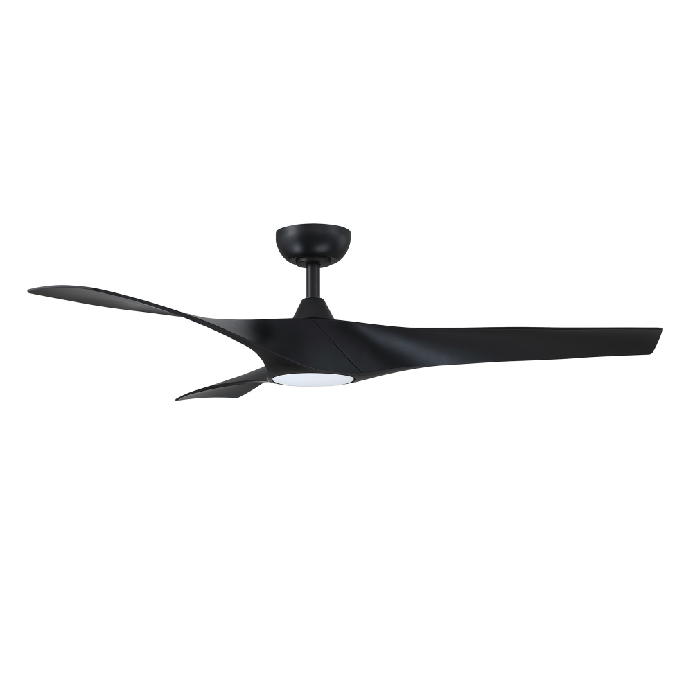 Genar 52 in. Black Ceiling Fan