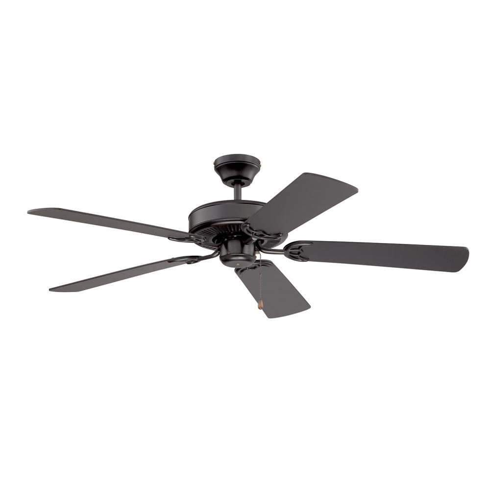 Builder's Choice 52 in. Black Ceiling Fan