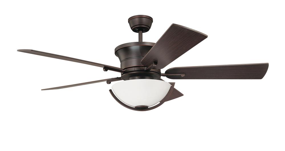 Four Light Copper Bronze Ceiling Fan