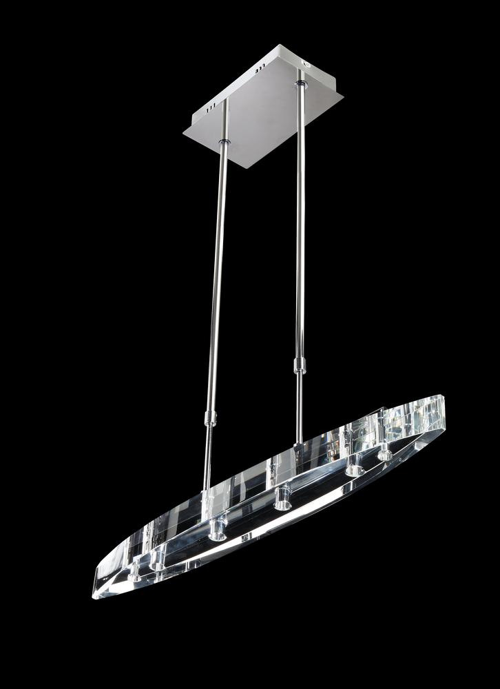 One Light Chrome Island Light