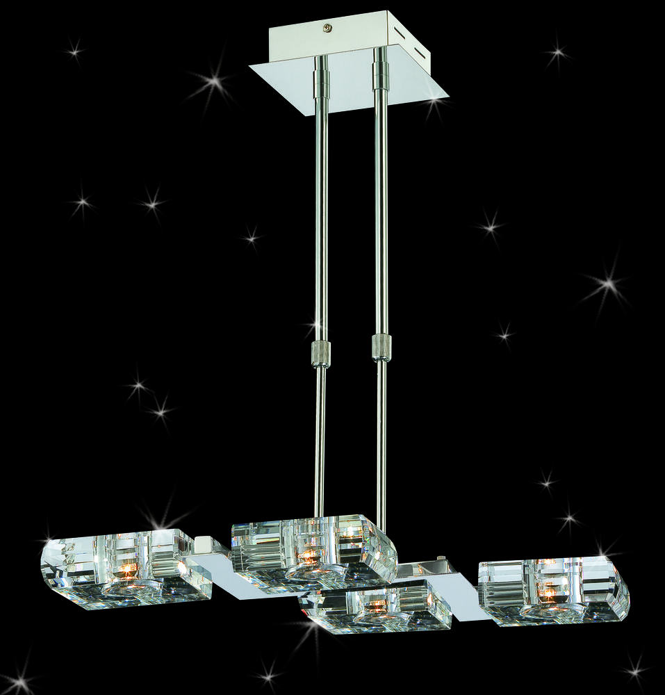 Four Light Chrome Island Light