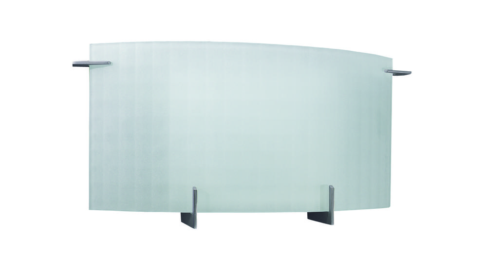 One Light Matte Chrome Wall Light