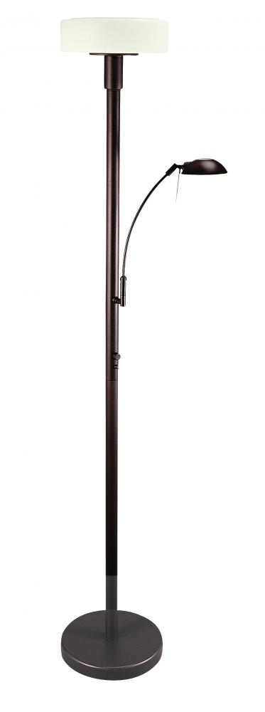 Two Light Oil Rubbed Bronze Floor Lamp