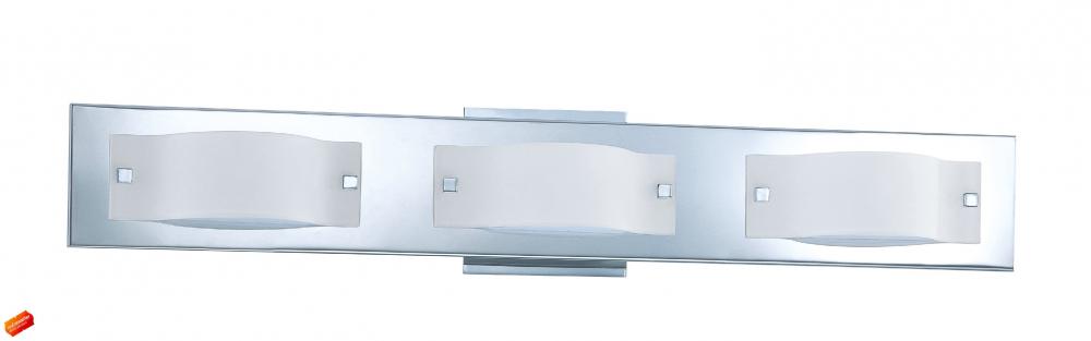 Three Light Chrome Vanity