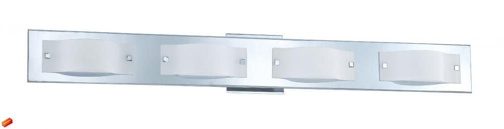 Four Light Chrome Vanity