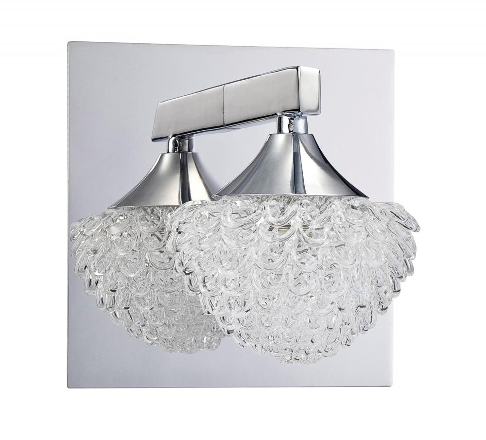 ICICLE series 1-Light Chrome Bath Light