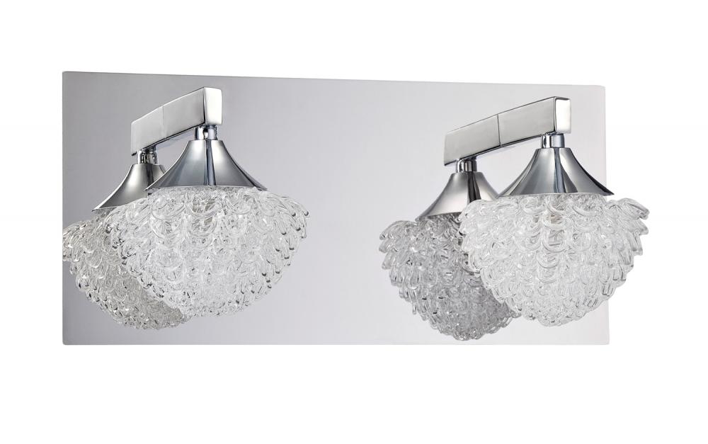 ICICLE series 2-Light Chrome Bath Light